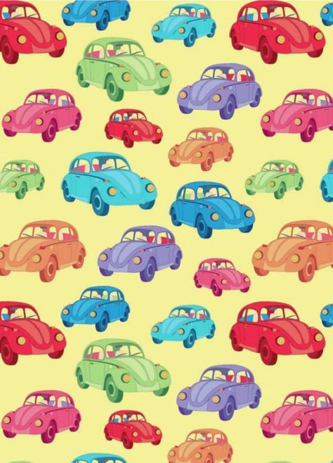 VW Beetle ❤✿❤ Vw Beetle Wallpaper, Beetle Wallpaper, Car Drawing Pencil, Transport Illustration, Slug Bug, Paper Car, Beetle Car, New Beetle, Advocate Art