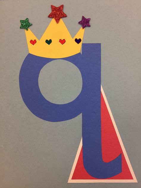 Q Letter Craft, Preschool Letter Q Crafts, Q For Queen, Letter Q Crafts For Toddlers, Letter Q Craft, Q Crafts For Preschool, Interactive Alphabet Notebooks, Letter Q Crafts, Preschool Craft Activities