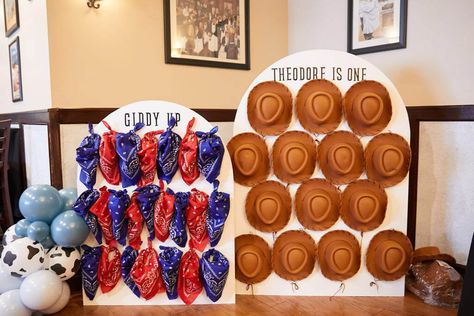 Rodeo First Birthday Party, Rodeo First Birthday, Rodeo 1st Birthday, Cowboy First Birthday, Cowboy Themed Birthday Party, 1st Birthday Party Ideas, Rodeo Birthday Parties, Cowboy Theme Party, Western Birthday Party