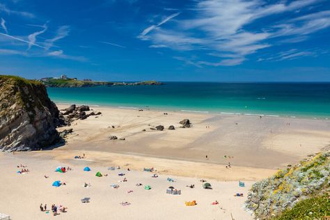 Beach And Sky, Lusty Glaze Beach, Lusty Glaze, Cornwall Beaches, Coastal Holiday, Green Environment, Coastal Retreat, Frame Canvas, Open Frame