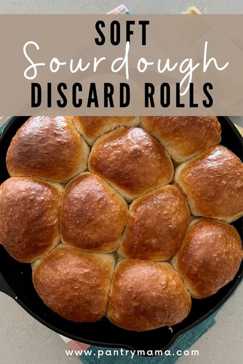 Sourdough Discard Rolls Recipe Discard Rolls, Sourdough Discard Rolls, Sourdough Dinner Rolls, Sourdough Rolls, Sourdough Bread Starter, Sourdough Starter Discard Recipe, Gluten Free Sourdough, Bread Starter, Homemade Sourdough Bread