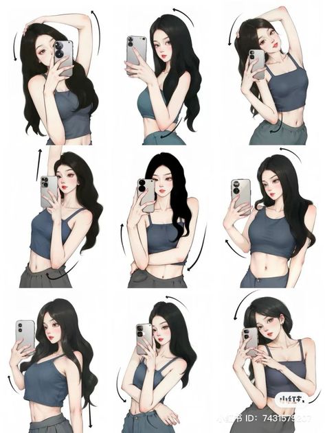 Best Poses For Selfies, Best Poses For Photography, 사진 촬영 포즈, Mirror Selfie Poses, Fotografi Editorial, Friend Poses Photography, Photography Posing Guide, Foto Tips, Stylish Photo Pose