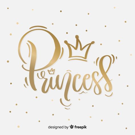 Golden princess lettering background Free Vector | Free Vector #Freepik #vector #freebackground #freegold #freehand #freecrown Princess Vector, Princess Logo, Confetti Theme, Golden Princess, Advice For Parents, Queens Wallpaper, Princess Baby, Gold Theme, Baby Shower Guest Book