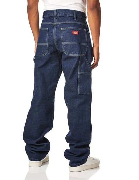 *Hammer loop and dual tool pocket
*Heavy duty brass zipper
*Triple stitched seams
*Straight leg opening Carpenter Jeans Outfit Men, Streetwear Clothes, Dickies Pants, Carpenter Pants, Carpenter Jeans, Everyday Wear, Shoes Accessories, Relaxed Fit, Street Wear