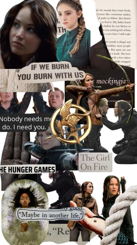 Hunger Games First Movie, Hunger Games Collage, Reading Core, Singer Wallpaper, The Hunger Games Books, Goddess Party, Hunger Games Wallpaper, Hunger Games Aesthetic, Hunger Games 2