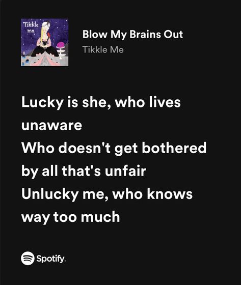 Blow My Brains Out Lyrics, Blow My Brains, Comfort Songs, Bpd Symptoms, Mha Ocs, Nuclear Radiation, Aesthetic Stuff, Music Wall, Spotify Playlist