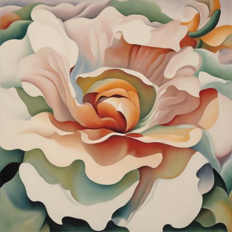 Georgia O'Keeffe painting Museum quality Georgia O'Keeffe reproductions available at Outpost-art.org. Georgia Okeefe Flower Paintings, Painters Aesthetic, Palm Dessert, Aldo Nova, Office Paintings, Georgia O'keefe Art, Georgia O Keeffe Paintings, O Keeffe Paintings, Igcse Art