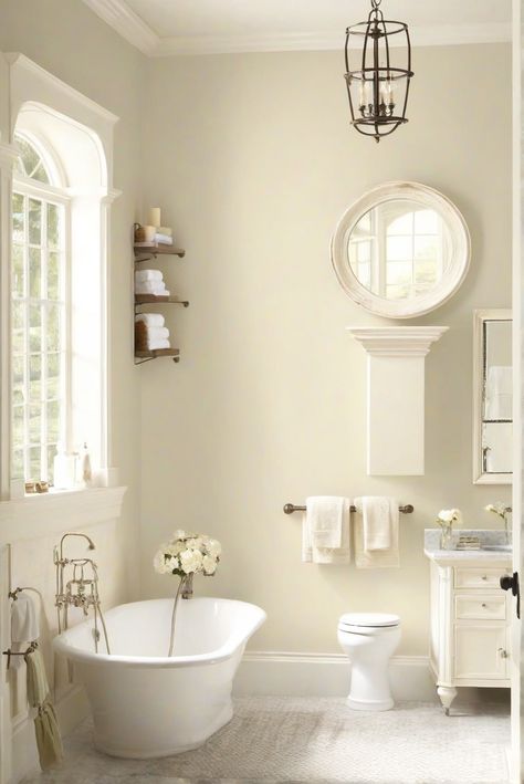 Bathroom renovation, Antique White paint, Wall painting ideas, Interior design services Behr Antique White Walls, Behr Antique White, Antique White Paint, Walnut Wood Kitchen, Cherry Wood Kitchen Cabinets, Parisian Bathroom, Bathroom Wall Colors, Paint Guide, Antique White Paints