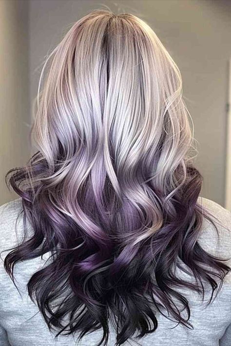 Reverse Blonde to Dark Ombre Dark Ombre Hair Color, Blonde To Dark, Reverse Ombre Hair, Ombre Hair Ideas, Dark Ombre Hair, Really Curly Hair, Ombre Hair Color Ideas, Grey Ombre Hair, Dark Ombre