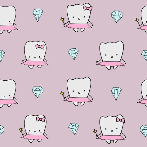 Cute pink pattern with line faces, doodle the tooth fairy, diamonds. Seamless background textile. Minimalism paper scrapbook. Faces Doodle, Line Faces, Face Doodles, Tooth Cartoon, Childhood Memories 2000, The Tooth Fairy, Paper Scrapbook, Pink Pattern, Seamless Background