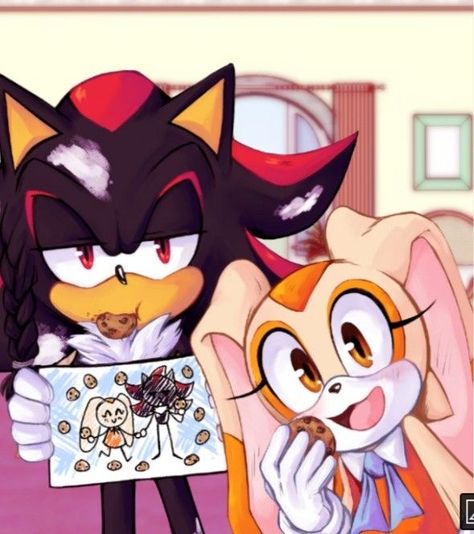 Cream And Shadow Fanart, Cream And Shadow Sonic, Shadow And Cream Fanart, Shadow And Cream Sonic, Cream Fanart Sonic, Cream Sonic Fanart, Cream And Shadow, Tails And Shadow, Cream The Rabbit