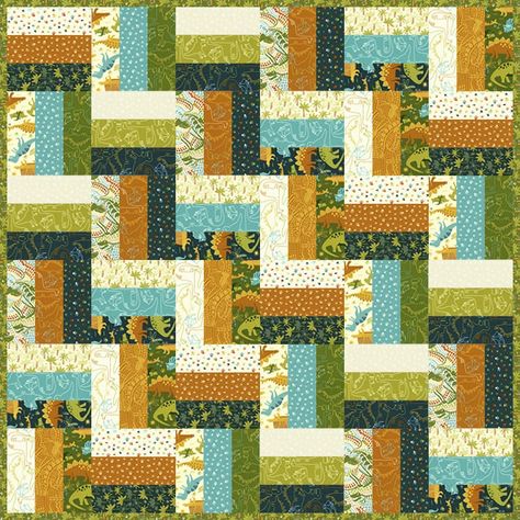 Rail Fence Quilt Ideas, Easy Quilt Blocks, Fence Quilt Pattern, Rail Fence Quilt, Jelly Roll Patterns, Rail Fence, Easy Quilt, Jellyroll Quilts, Star Quilt Patterns