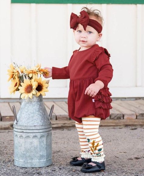 Cool Weather Outfits, Big Bow Headband, Leggings For Girls, Knit Romper, Footless Tights, Ankle Length Leggings, Stretchy Headbands, Knitted Romper, Bubble Romper