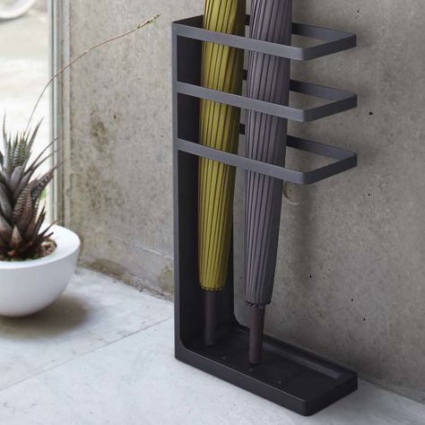 Look what I found on Wayfair! Umbrella Stand Design, Long Umbrella, Umbrella Holder, Umbrella Stands, Coat Racks, Steel Furniture, Walking Sticks, Metal Furniture, Umbrella Stand