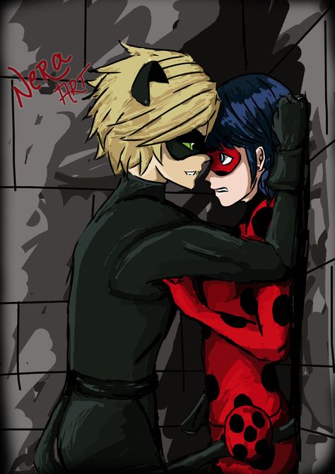 Chat noir on catnip by neraart.deviantart.com on @DeviantArt Ladybug Images, Ladybug Und Cat Noir, Ladybugs Movie, Miraculous Ladybug Kiss, Lady Noir, Barbie Drawing, Ladybug And Cat Noir, Ladybug Wallpaper, Miraculous Ladybug Oc