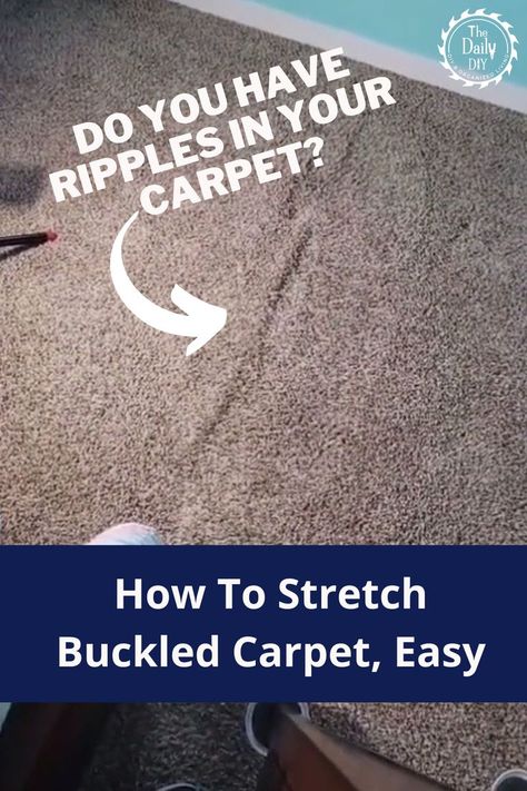 How To Fix Ripples In Wall To Wall Carpeting - The Daily DIY How To Stretch Carpet, Wall To Wall Carpet, Cherry Floors, Carpet Repair, Diy Carpet, Wall Carpet, Diy Home Repair, Home Improvement Store, Home Repairs