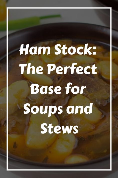 Ham Stock: The Perfect Base for Soups and Stews How To Cook Peas, Ham Stock, Vanilla Slice Recipe, How To Make Ham, Homemade Soups, How To Cook Lamb, Pea And Ham Soup, Brunch Cafe, Ham Steaks