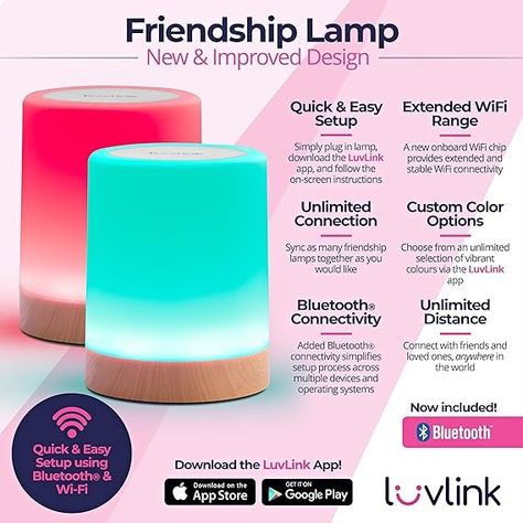 Friendship Lamp, Friendship Lamps, Distance Friendship, Long Distance Friendship, Between Friends, Secret Code, Household Tools, Touch Lamp, Meaningful Messages