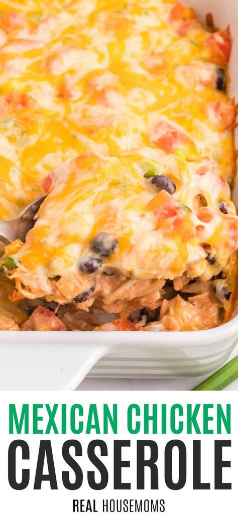 Rotisserie Chicken Recipes Mexican, Southwestern Casserole, Southwestern Chicken Casserole, Chicken Thigh Casserole, Mexican Chicken Bake, Chicken Breast Casserole, Creamy Casserole, Chicken Taco Casserole, Easy Mexican Casserole