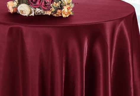 PRICES MAY VARY. Condition: Brand New Quantity: 1 Piece Materials: 100% Polyester Wholesale 120 inch seamless & 132 inch heavy duty satin round tablecloths, satin table linens, satin table cloth covers are made from a high quality polyester satin material with a beautiful hemmed edge giving a delicate and elegant appearance to the overall look of the table. Our 120 inch and 132 inch Wedding satin linen tablecloths covers are available in over 37 colors and matching table overlays, Chair sashes, Satin Tablecloth, Round Tablecloths, Plum Wedding, Dining Wedding, Table Overlays, Chair Sashes, Wedding Linens, Restaurant Kitchen, Launch Party