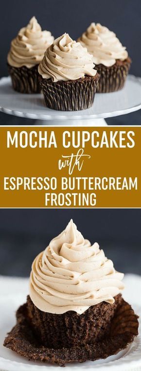 Espresso Buttercream Frosting, Espresso Buttercream, Weight Watcher Desserts, Mocha Cupcakes, Torte Cupcake, Brownie Desserts, Dessert Aux Fruits, Low Carb Dessert, Cupcake Frosting