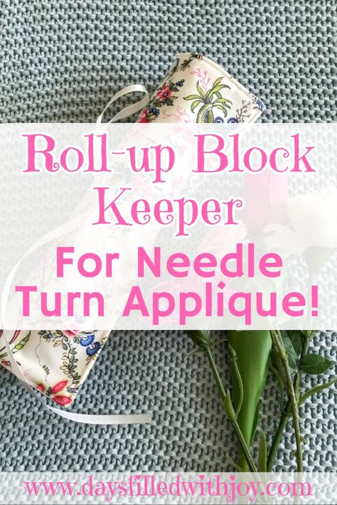 Needle Turn Applique Tutorial, Needle Turn Applique Patterns, Travel Sewing Case, Bias Tape Tutorial, Needle Turn Applique, Applique Techniques, Today Is My Day, Appliqué Patterns, Quilting Applique