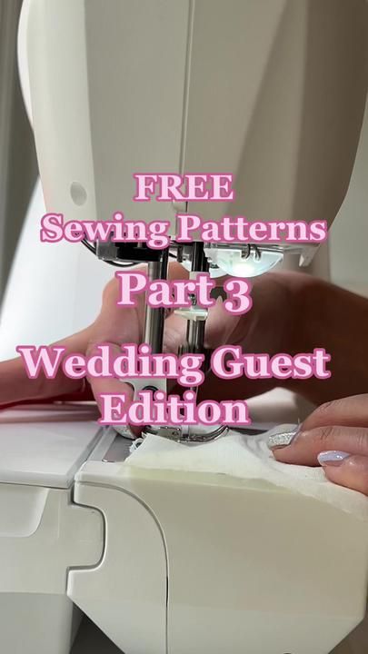 Free sewing patterns Part 3 Wedding Guest Edition. The Edith Dress by ... | free pattern sewing | TikTok Wedding Guest Dress Pattern, Sewing Tiktok, Dress Pattern Free, Free Sewing Patterns, Mood Fabrics, Pattern Sewing, Black Tie Wedding, Dress Sewing Patterns, Sewing Patterns Free