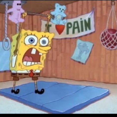 Spongebob Workout, Funny Workout Pictures, Gym Humour, Gym Memes Funny, Fitness Memes, Workout Pics, Funny Spongebob Memes, Back To The Gym, Michelle Lewin