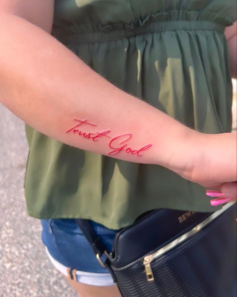 Red ink tattoo
Trust God
Hand tattoos
Small tattoos Red Ink Tattoos Small Wrist, God Is Tattoo, Red Words Tattoo, God Phrases Tattoo, Red Ink Wrist Tattoo, Red Wrist Tattoo For Women, Red Inner Arm Tattoo, Side Of Wrist Tattoos For Women, Tattoo On Wrist For Women