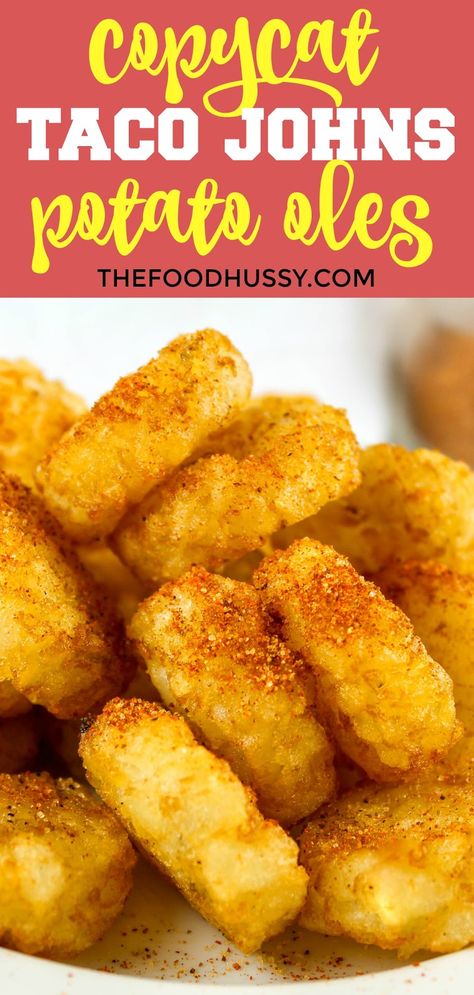 Taco Johns Potato Oles Recipe, Copycat Potato Oles, Potato Oles Taco Johns, Seasoning For Tater Tots, Spicy Tater Tots, Seasoned Tater Tots Recipes, Taco Johns Potato Ole Seasoning, Tater Tot Seasoning, Mexican Tater Tots