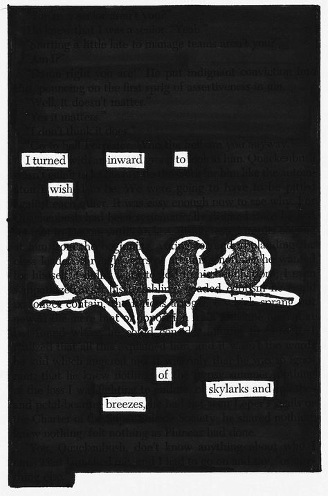 Inward | Black Out Poetry | C.B. Wentworth Blackout Poetry Art, Poema Visual, Blackout Poems, Found Poetry, Poetry Unit, Poetry Ideas, Teaching Poetry, Book Page Art, Blackout Poetry