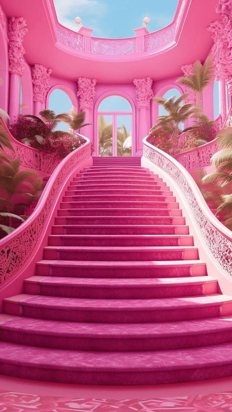 barbie's pink mansion - Google Search Wallpaper Hitam, Pink Palace, Pink Wallpaper Girly, Cool Backgrounds Wallpapers, Class Of 2022, High School Senior Portraits, Pink Bathroom, Pink Kitchen, Pink Vibes