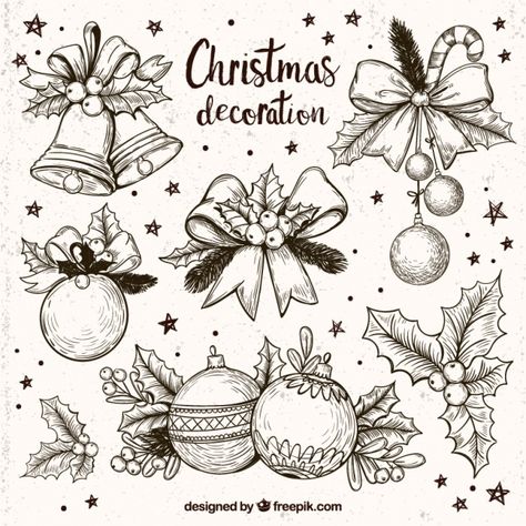 Draw Your Own Christmas Cards, Traceable Christmas Images, Christmas Decor Ideas Drawing, Christmas Decoration Drawing, Christmas Illustration Drawing, Christmas Decor Drawing, Christmas Drawing Ideas Pencil, Christmas Sketch Ideas, Christmas Drawings Art