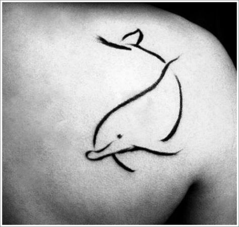 40+ Stunning Dolphin Tattoo Designs and Ideas Tatoos Art, Simple Outlines, Dolphin Tattoo, Dolphins Tattoo, Painting Tattoo, E Tattoo, Henna Patterns, Tiger Tattoo, Henna Tattoo Designs