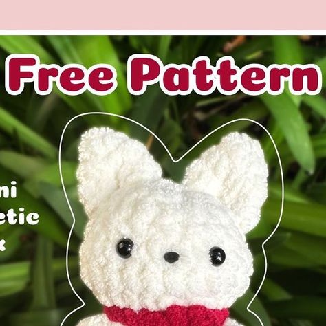 5,813 likes, 22 comments - amikaraco on December 2, 2023: "Hiii friends, here’s a free pattern for a mini arctic fox!! ❄️ It’s low sew and fairly quick to make! ❤️ ✨My ytube tutorial will be posted tomorrow if you need help! Thank you so so much for all the love and support! I’m super happy with how far I’ve come in such a short time. I look forward to making more patterns and sharing them with everyone :) And of course thank you to my wonderful testers! I greatly appreciate their help with t Arctic Fox Crochet, Crocheted Fox Pattern, Crochet Eyes, Crochet Amigurumi Free Patterns, Beginner Crochet Projects, Crochet Amigurumi Free, Beginner Crochet, Fox Pattern, Arctic Fox