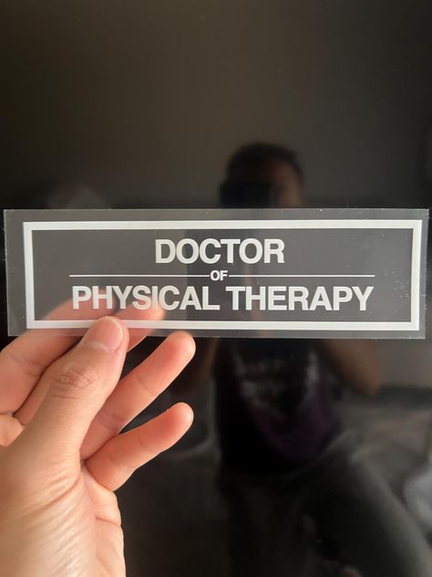 Celebrate your dedication to the field of physical therapy with this high-quality Doctor of Physical Therapy sticker! Whether you're a DPT student, a practicing therapist, or just want to show support for the profession, this sticker is the perfect way to express your passion. Crafted with durability in mind, this UV and water-resistant sticker is designed to withstand the elements. Stick it on your car, laptop, tumbler, or any smooth surface to add a personal touch that's both stylish and long-lasting. The vibrant colors and crisp design ensure that this sticker stays looking fresh, even with everyday use. Key Features: Durable & Long-Lasting: UV and water-resistant for protection against fading, scratches, and peeling. Versatile Use: Perfect for cars, laptops, water bottles, tumblers, or Neurological Physical Therapy, Doctorate Of Physical Therapy, Vision Board Physical Therapy, Physical Therapy Technician, Black Physical Therapist, Physical Therapy Vision Board, Physical Therapy School Aesthetic, Vision Board Doctor, Physical Therapy Student Aesthetic