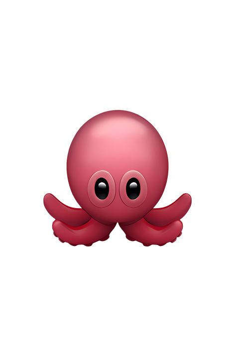 The emoji 🐙 depicts an octopus with a round head and eight long tentacles. The head has two large eyes and a small mouth. The tentacles are curved and have suction cups on the underside. The overall color of the emoji is a light pinkish-orange. Octopus Mouth, Girly Emojis, Octopus Emoji, Emoji Painting, Emoji Ip, Stiker Macbook, Easy Portrait Drawing, Octopus Cute, Emojis Iphone