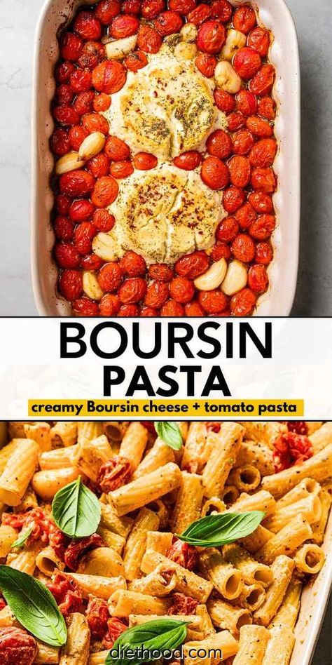 Get ready to fall in love with Boursin pasta – it’s about to become your go-to weeknight dinner. If you haven’t had a chance to try it yet, you’re in for a treat. This TikTok-famous pasta is super simple to put together and delivers a rich, creamy dish in just 30 minutes! Cheese And Tomato Pasta, Boursin Pasta Recipe, Tips And Tricks For Life, Diethood Recipes, Life Tips And Tricks, Chicken Primavera Pasta, Boursin Pasta, Boursin Recipes, Cheese And Tomato