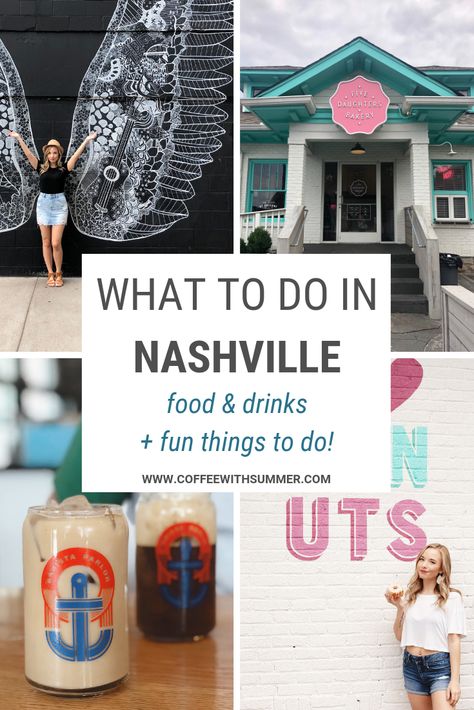 What To Do In Nashville | Nashville Travel Guide | Nashville Tennessee | Nashville Tennessee Things To Do | What To Eat In Nashville | Coffee Shops In Nashville | Five Daughter's Bakery | Nashville Murals | Barista Parlor | Nashville Travel Place To Visit | Nashville Fashion | Nashville Travel Tips | 3 day itinerary Nashville | An Instagrammer's Guide To Nashville | Nashville City Guide | Travel Blogger | Things To Do In Nashville #Nashville #usatravelguide Nashville Coffee Shops, What To Do In Nashville, Five Daughters Bakery, Nashville Murals, Nashville Travel Guide, Nashville Travel, Nashville Fashion, Weekend In Nashville, Nashville City