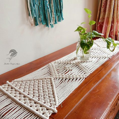 Macrame Table, Boho Table, Macrame Table Runner, Runner Table, Wedding Table Decor, Gift Of Time, Macrame Patterns, Cotton Rope, Table Covers