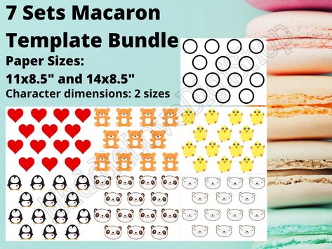 Macaron Designs, Making Macarons, Biscuits Secs, Macaron Template, Panda Head, Les Macarons, How To Make Macarons, Bear Head, Keep Trying