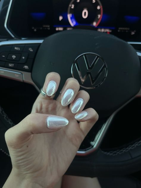 chrome silver nails for new years eve nye 2023 2024 Nails For New Years Eve, Chrome Silver Nails, Nails For New Years, Nye 2023, Chrome Silver, New Year's Nails, Silver Nails, New Year’s Eve, 2023 2024