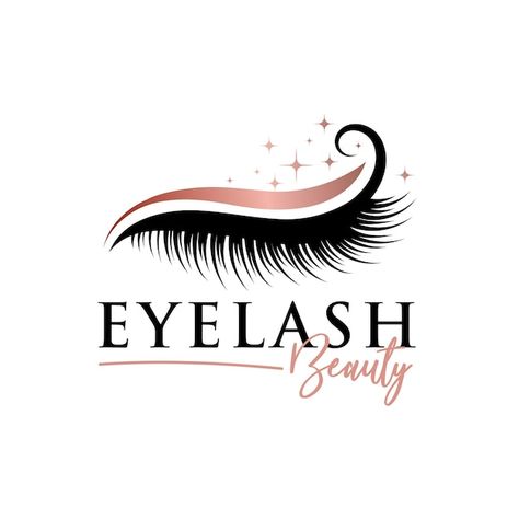 Eyelash Extension Logo, Logo Lashes, Types Of Logos, Beauty Logo Makeup, Hair Logo Design, Makeup Logo Design, Feminine Watercolor, Business Card Logo Design, Hair Salon Logos