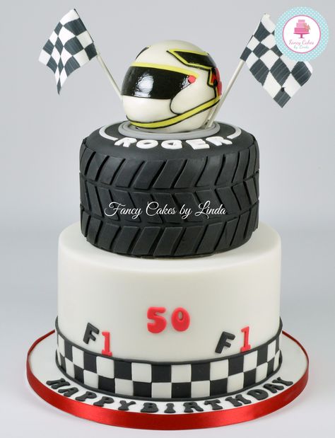 Formula One Themed Birthday Cake 07917815712 www.facebook.com/fancycakeslinda www.fancycakesbylinda.co.uk 1 Birthday Cake Ideas, Racing Cakes For Men, Formula 1 Theme Cake, F1 Theme Cake, Formula 1 Birthday Cake, F1 Cakes Formula 1, Formula 1 Cakes For Men, Formula One Cake, F1 Birthday Cake