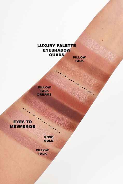 Charlotte Tilbury Pillow Talk Dreams, Charlotte Tilbury Pillow Talk Palette, Charlotte Tilbury Swatches, Charlotte Tilbury Pillow Talk Eyeshadow, Pillow Talk Palette, Pillow Talk Charlotte Tilbury, Pillow Talk Eyeshadow, Rose Gold Pillow, Charlotte Tilbury Eyeshadow Palette