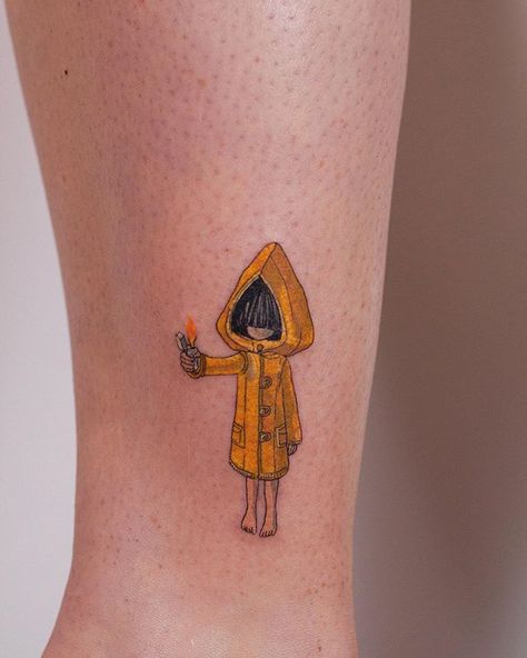 𝑶’ 𝒌𝒊𝒅 🍿 ᴛᴀᴇ no Instagram: “Six from Little nightmares 😨💛 Thank you!” Little Nightmares Tattoo, Six From Little Nightmares, Minecraft Tattoo, Rosary Bead Tattoo, Tattoo Nightmares, Cover Up Tattoos For Men, Clover Tattoos, Little Nightmares, 4 Tattoo