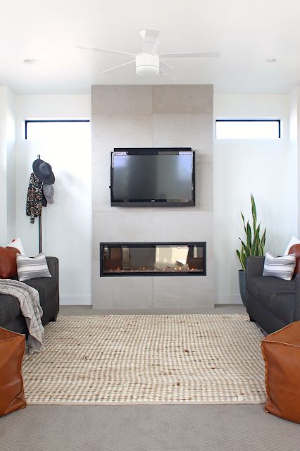 Diy Concrete Fireplace, Electric Fireplace Surround, Concrete Fireplace Surround, Concrete Cladding, Concrete Wall Panels, Clean Concrete, Diy Fireplace Makeover, Electric Fireplace Wall, Concrete Fireplace