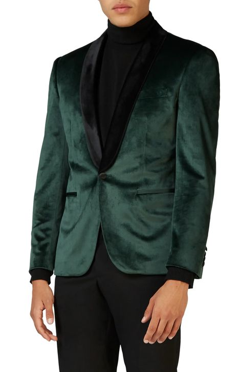 Black Prom Suits For Guys, Velvet Jacket Men, Velvet Blazer Outfit, Mens Dinner Jacket, Suits For Guys, Sport Coat Outfit, Green Suit Jacket, Velvet Dinner Jacket, Green Velvet Blazer