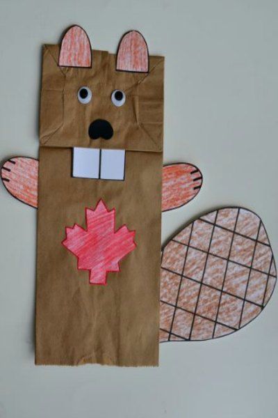 Check out all of these fun beaver craft ideas for kids. There are some adorable and educational beaver crafts to choose from. Perfect for learning about the letter B or for Canada Day. Beaver Paper Bag Puppet, Canada Crafts For Toddlers, Paper Bag Beaver Craft, Canada Theme Preschool, Canada Activities For Preschool, Canada Day Preschool Crafts, Canada Day Kids Crafts, Paper Bag Arts And Crafts, Canada Day Preschool Activities