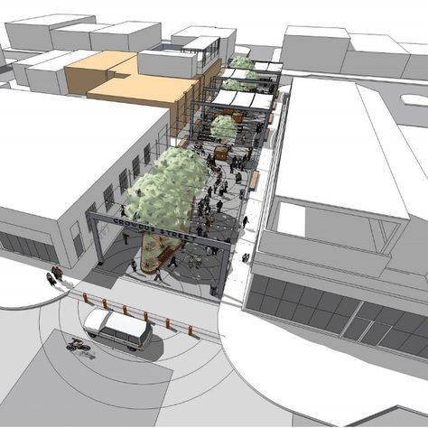 Pedestrian Plaza, Streetscape Design, Plaza Design, Urban Design Diagram, Urban Design Graphics, Urban Design Concept, Urban Design Architecture, Campus Design, Urban Design Plan